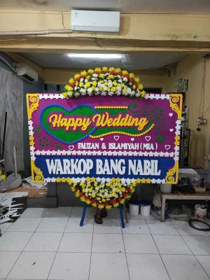 Papan Bunga di Masjid Agung Banjarmasin