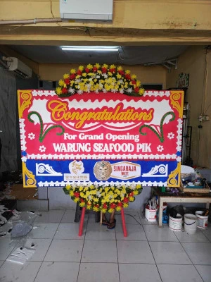 Papan Bunga di Masjid Agung Banjarmasin